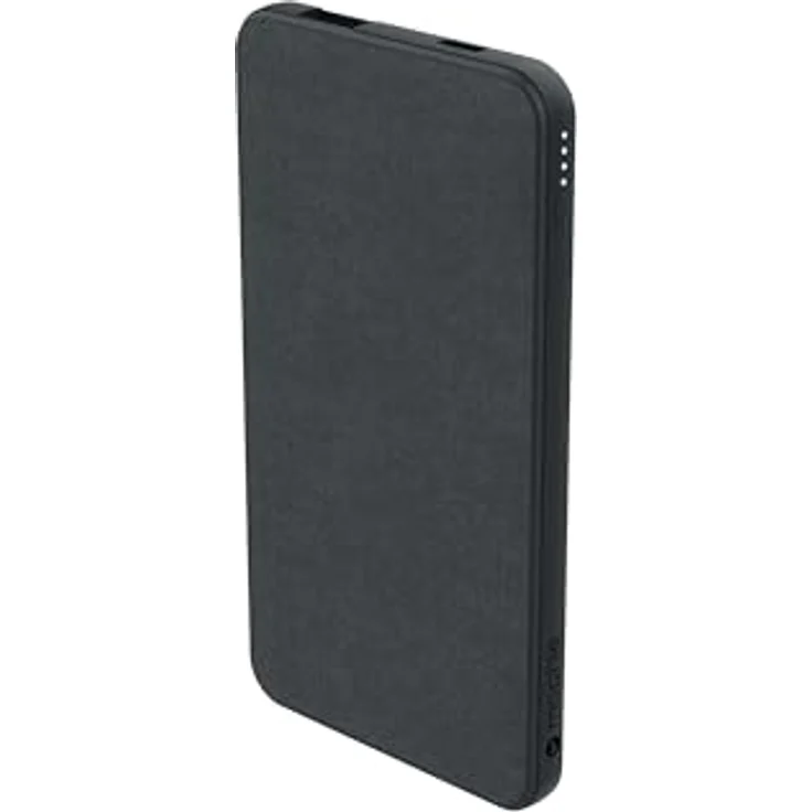 ZAGG mophie Essentials Powerstation 5K, Power Bank mit 5.000mAh, USB-C und USB-A Port, ca. 36 Stunden zusätzliche Laufzeit, Stoffbeschichtung, schwarz – Bild 1