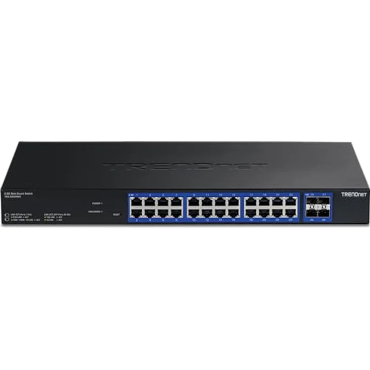TRENDnet TEG-3284WS, 28-Port Multi-Gig Web Smart Switch mit 24 x 2,5G Ports, 4 x 10G SFP+ Ports, Remote Cloud Management, NDAA TAA konform, lebenslanger Schutz – Bild 5