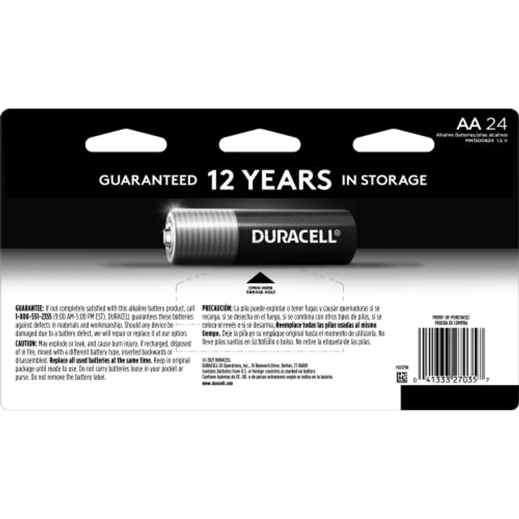 Duracell - CopperTop AA Alkaline Batterien - langlebige Allzweck-Doppel-A-Batterie für Haushalt und Geschäft - 24 Stück – Bild 2