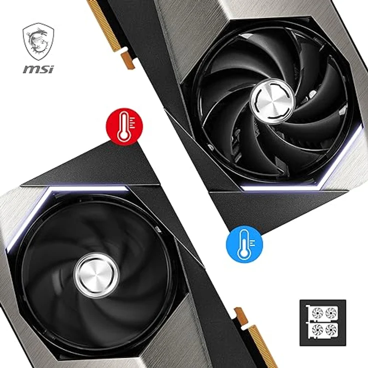 MSI GeForce RTX 4090 - 24GB GDDR6X, 2640 MHz Boost, HDMI, DisplayPort, 450W – Bild 3