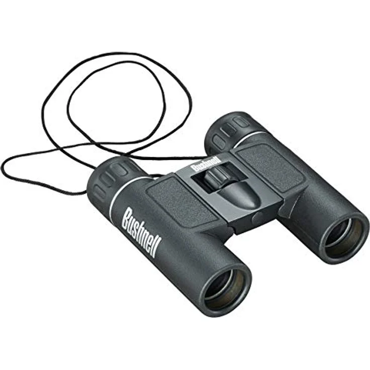 Bushnell Fernglas 12x25 Powerview - Kompakt, Hohe Vergrößerung, Detailreich, Leicht, Schwarz – Bild 1