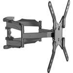 Gembird TV SET ACC WALL MOUNT 32-60"/WM-60ST-01, TV Wandhalterung 60 Zoll, Schwarz, Neig- und schwenkbar, 36.40 kg Tragkraft