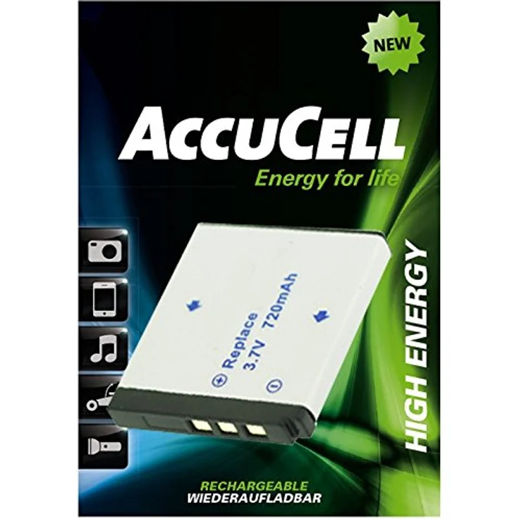 AccuCell Akku kompatibel mit Rollei XS-10, Kamera-Akku für Touch Modelle – Bild 1
