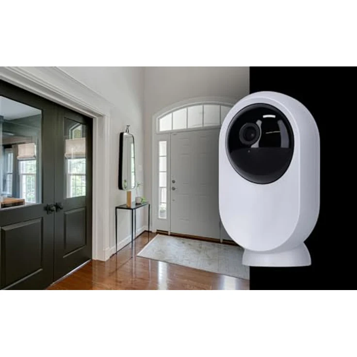 Rollei Indoor Security Cam 2K, Netzwerkkamera, Schwarz, Weiss mit Bewegungserkennung und Nachtsicht – Bild 3
