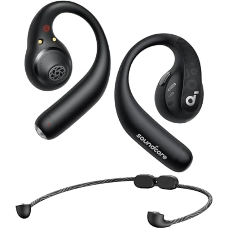 soundcore by Anker AeroFit Pro Open-Ear Kopfhörer, Ultra leicht, Bequem, Ergonomisches Design, Intensiver Sound LDAC, Bluetooth 5.3, IPX5 Wasserschutz, 46h Akku, App, Kabellos – Bild 1