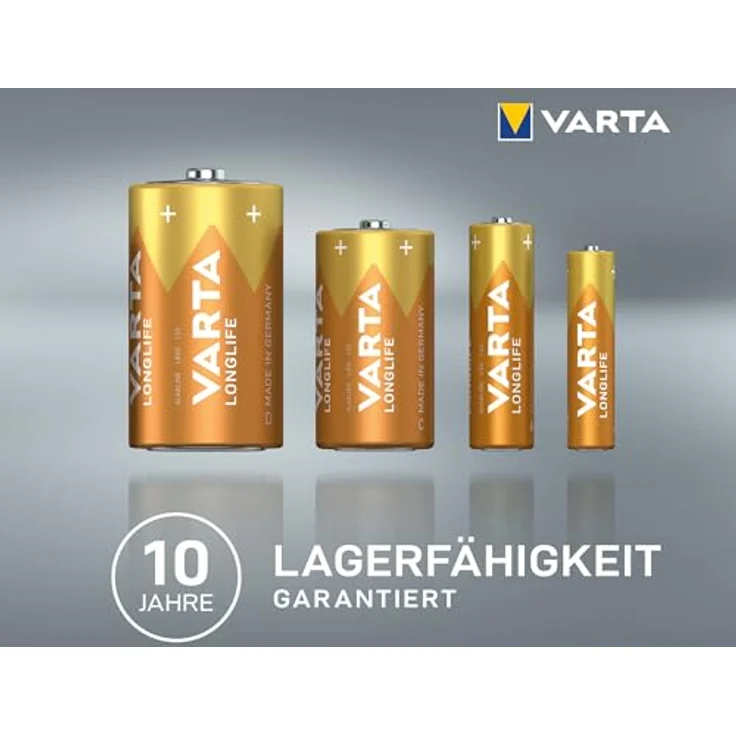 Varta Longlife AAA CUBE12, Alkaline Batterie 12er Pack mit 10 Jahren Lagerfähigkeit – Bild 3