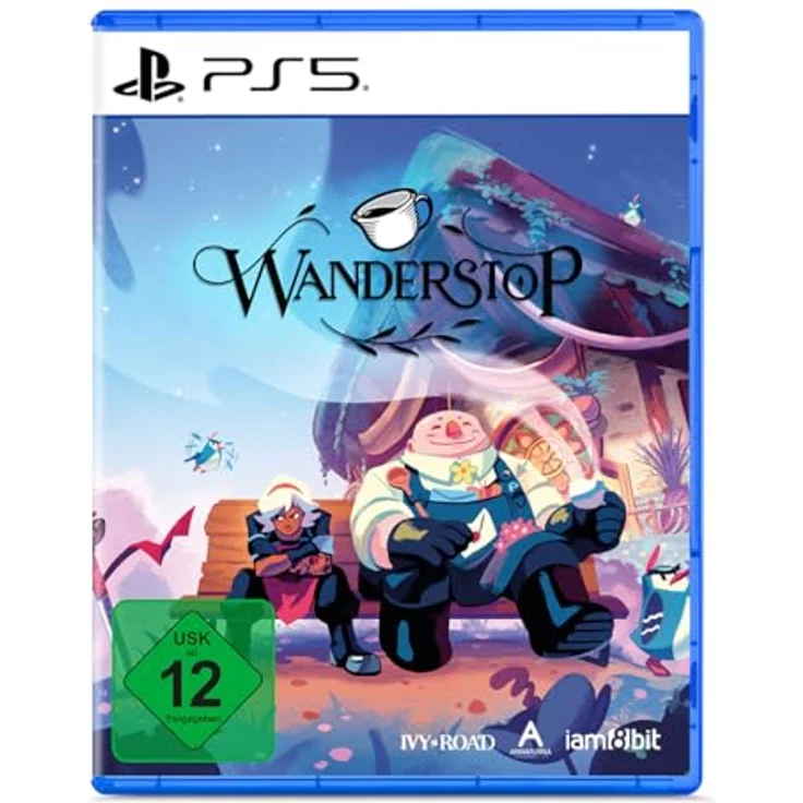 iam8bit Wanderstop - PlayStation 5, Physische Edition mit doppelseitigem Faltposter und Sticker-Blatt – Bild 1