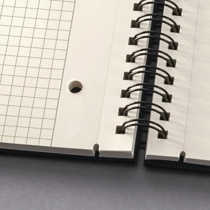Sigel Notizbuch Conceptum A4, 160 Seiten kariert, Hardcover mit versetzbarem Register, PEFC zertifiziert, schwarz – Bild 9
