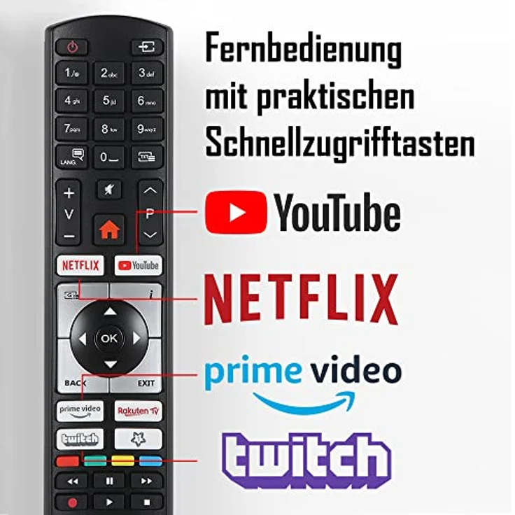 Telefunken D50U550X1CW 50 Zoll Fernseher/Smart TV (4K UHD, HDR Dolby Vision, LED, Triple-Tuner, WLAN, Alexa Built-in) - inkl. 6 Monate HD+ [2022], schwarz – Bild 5