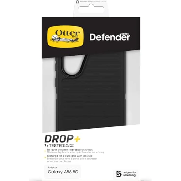 OtterBox Defender Hülle für Samsung Galaxy A56 5G, stoßfest, sturzsicher, Ultra-robust, schützende Hülle, 7X getestet nach Militärstandard, Schwarz – Bild 5