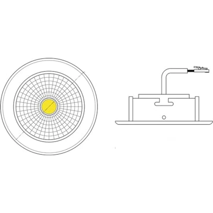 NOBILE 5068 ECO Flat IP44 ws.matt LED NW - Smarte Deckenbeleuchtung mit Original NOBILE 5068 ECO Flat IP44 – Bild 2