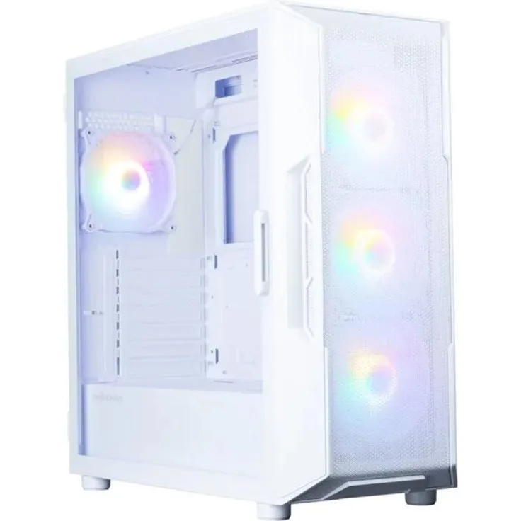 Zalman I3 NEO V2 WHITE, Midi Tower PC-Gehäuse für ATX/ Mini-ITX, weiß, gehärtetes Glas, 16 cm CPU Kühler-Höhe, USB 3.2 Gen 2 Typ C