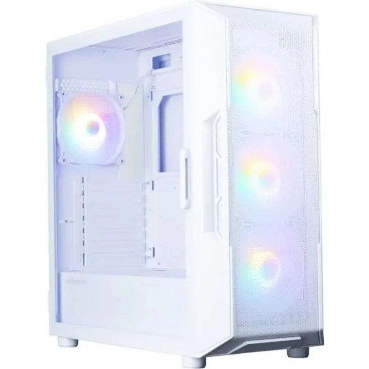 Zalman I3 NEO V2 WHITE, Midi Tower PC-Gehäuse für ATX/ Mini-ITX, weiß, gehärtetes Glas, 16 cm CPU Kühler-Höhe, USB 3.2 Gen 2 Typ C