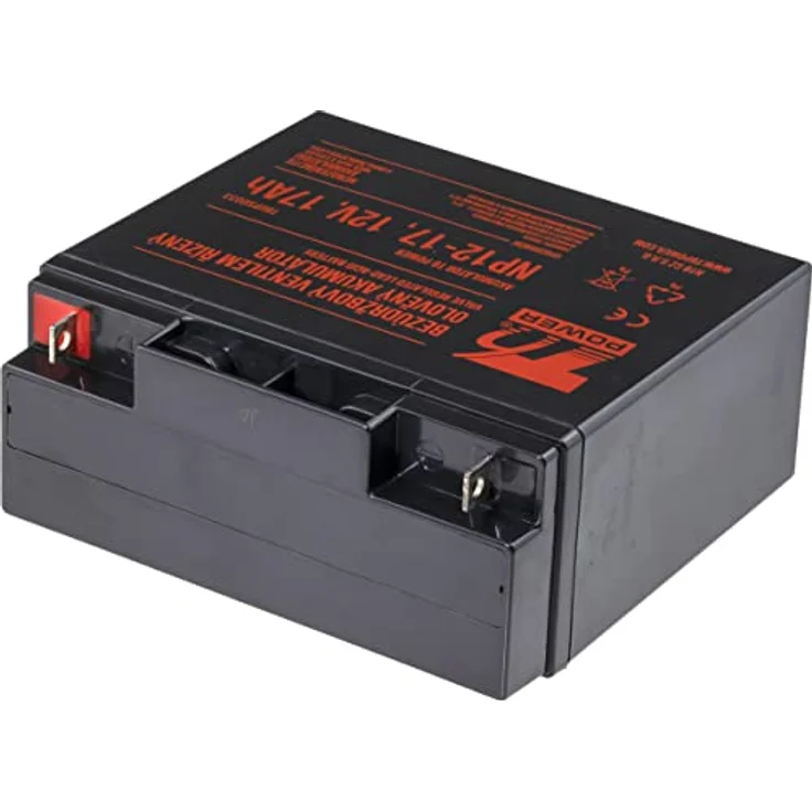 T6 Power Akku NP12-17, 12V, 17Ah, hochwertige Batterie mit kompakten Maßen (181 x 77 x 167 mm) – Bild 2