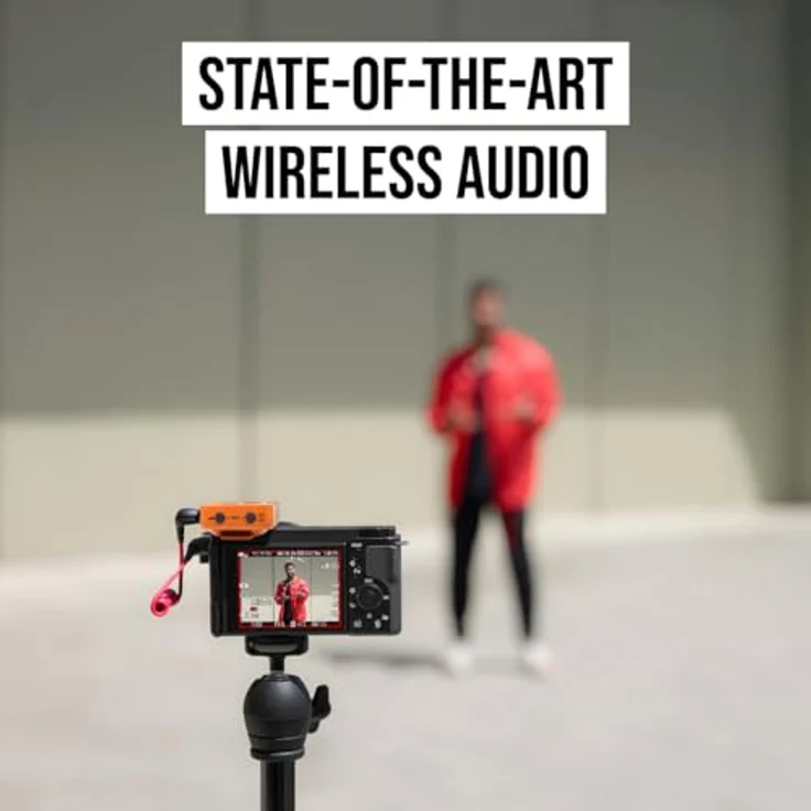 RØDE Wireless GO (Gen 3), Kompaktmikrofon mit 32-Bit Float Aufnahme, automatischer Pegelregelung und 2,4 GHz digitaler Übertragung, orange – Bild 10