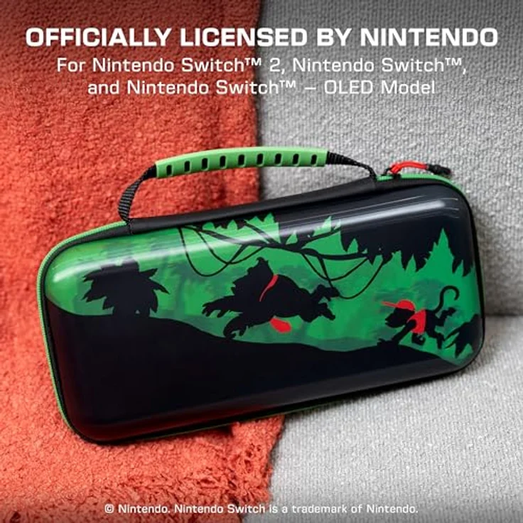 Turtle Beach PlayTrek Etui Donkey Kong, offiziell von Nintendo lizenziertes Reiseetui mit einzigartigem Lentikular-Design, robustem EVA-Schutz und Zubehöraufbewahrung für Nintendo Switch 2 – Bild 2