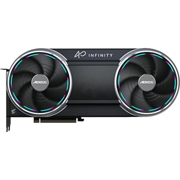 GIGABYTE GeForce RTX 5090 AORUS INFINITY - 32GB GDDR7 RAM - Overclocked Grafikkarte mit RGB Halo und Double-Flow-Through-Design – Bild 5