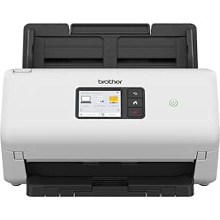 Brother ADS-4550W Dokumentenscanner, schwarz, Duplex-Funktion, 600 x 600 dpi, 35 Seiten/Minute, 7,1 cm Farb-Touchscreen, WLAN und USB 3.0 – Bild 2