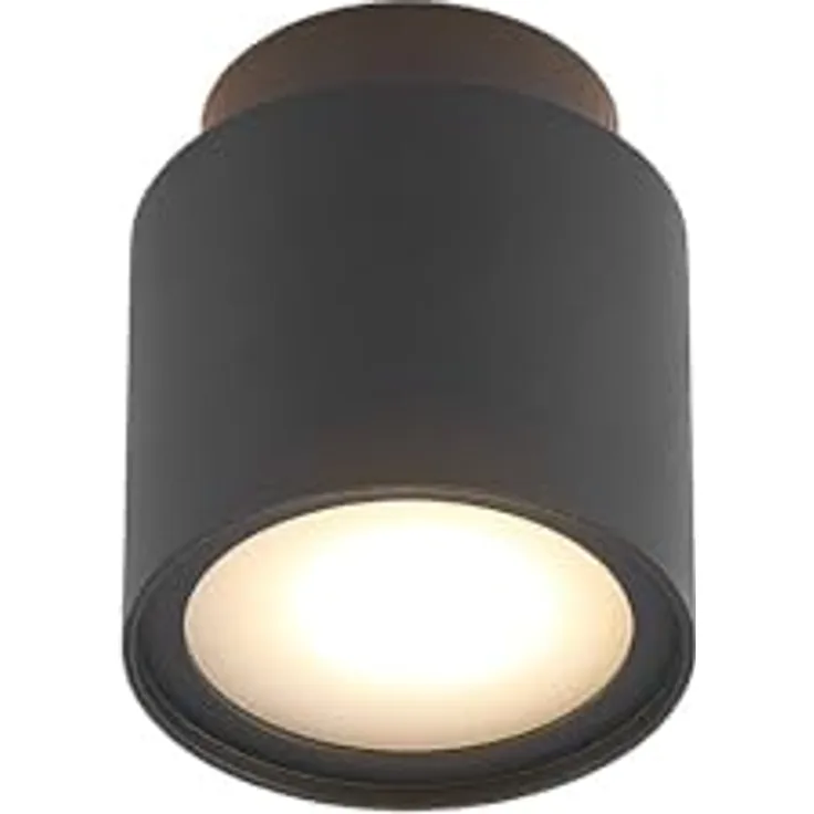 Arcchio Deckenlampe 'Walisa' (Modern) in Schwarz aus Aluminium für Wohnzimmer & Esszimmer (2 flammig, GU10) - Deckenleuchte, Lampe, Wohnzimmerlampe
