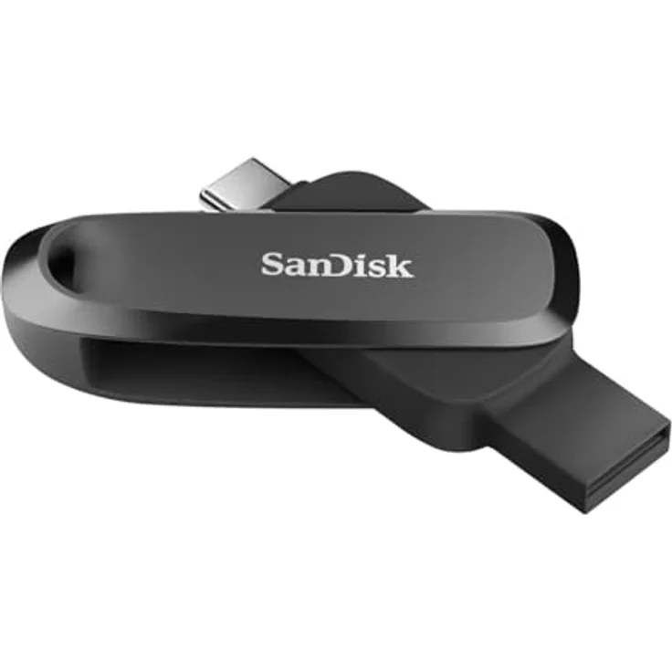SanDisk SDDDC6-064G-G46 USB-Stick, 64 GB, USB Type-C™ und USB Type-A, hohe Lesegeschwindigkeit bis zu 100 MB/s, automatischer Datensicherung – Bild 2