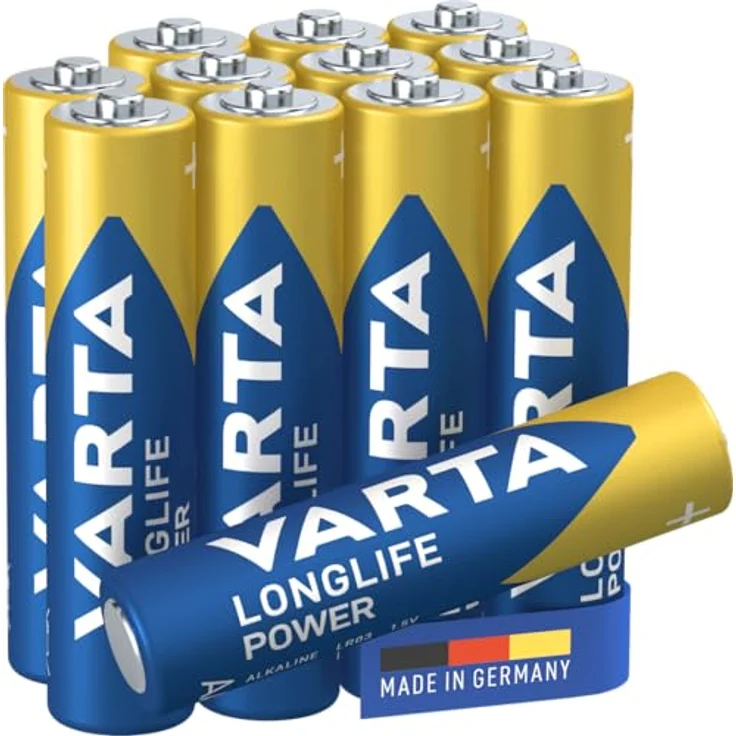 Varta Longlife Power AAA CUBE12, Auslaufsichere Alkaline Batterie, 12 Stück, Made in Germany – Bild 2