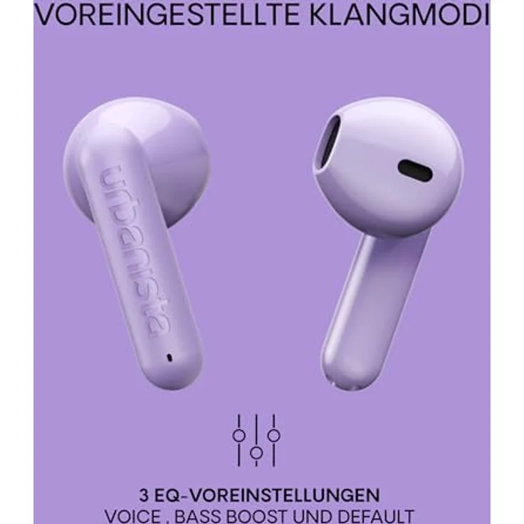 Urbanista Austin 2, True Wireless Stereo Kopfhörer mit 25 Stunden Gesamtspielzeit, Mikrofon mit Geräuschunterdrückung, Violett – Bild 4