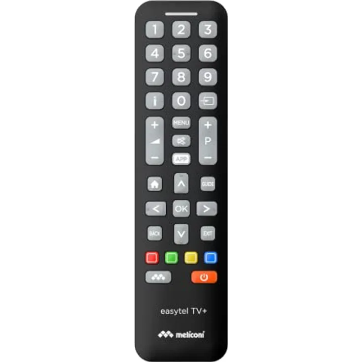 Meliconi Easytel TV+ Universelle TV-Fernbedienung, steuert auch die Grundfunktionen von Smart TVs