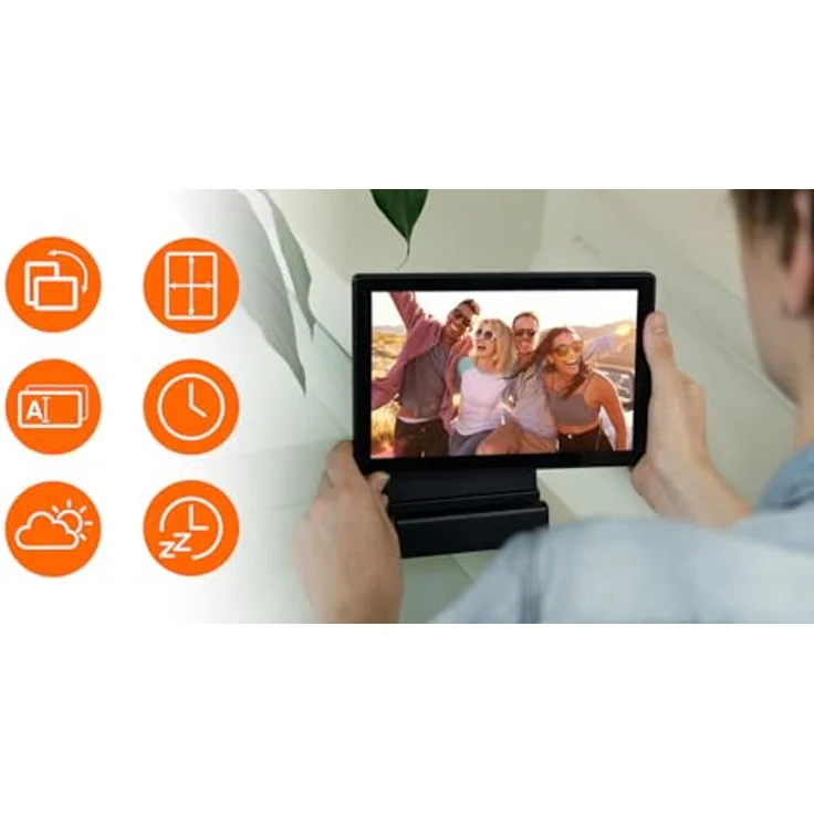 Rollei Smart Frame WiFi 106, Digitaler Bilderrahmen 10,1 Zoll mit 800 x 1280 Pixel, Weiß, 8 GB Speicher für bis zu 7.000 Fotos – Bild 8