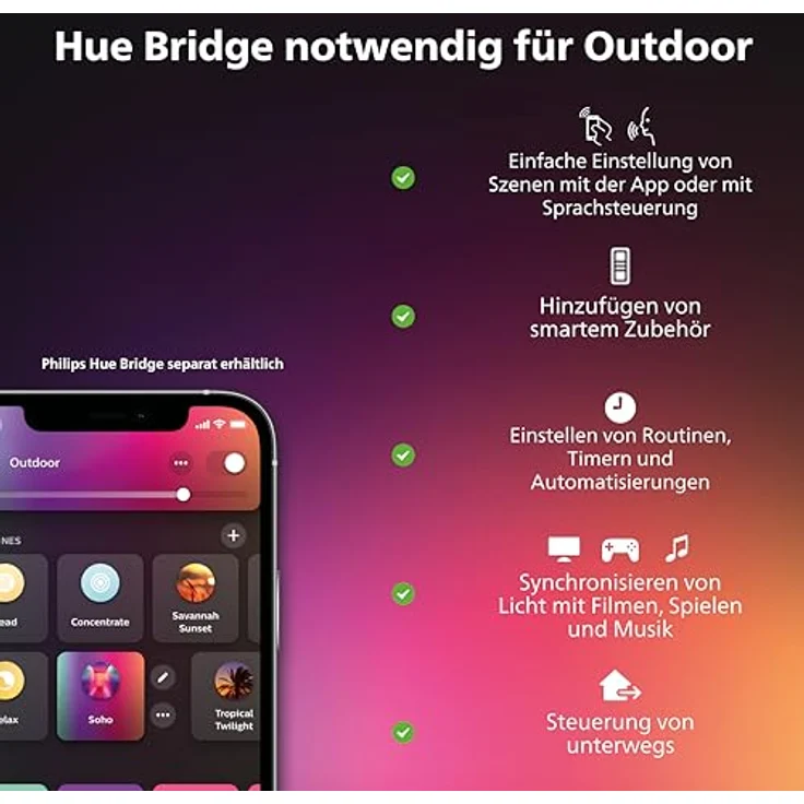 Philips Hue Niedervolt-Verlängerungskabel, für alle Hue a und Lily Aussenleuchten, sowie für die Outdoor Lightstrips, 5m – Bild 7