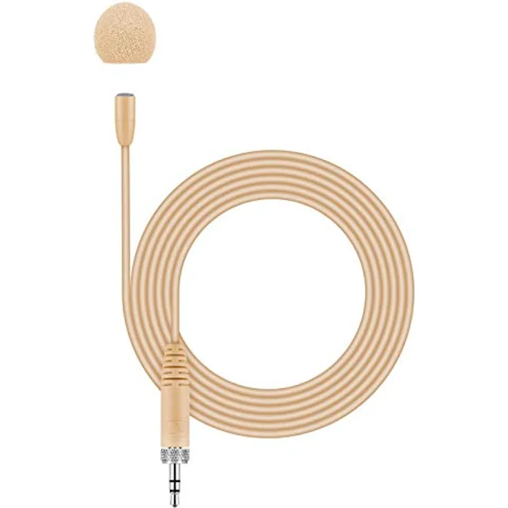 Sennheiser MKE Essential Omni, Lavalier-Mikrofon, omnidirektional, beige, 20 Hz - 20 kHz, 160 cm Kabel