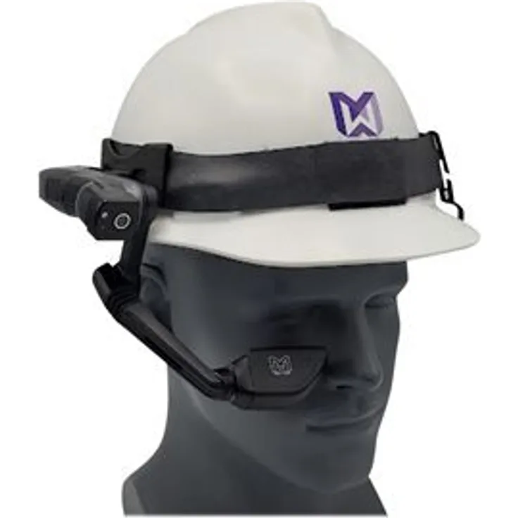 RealWear 127137, Head-Mounted Display für Schutzhelme, dediziertes obenmontiertes Display, schwarz