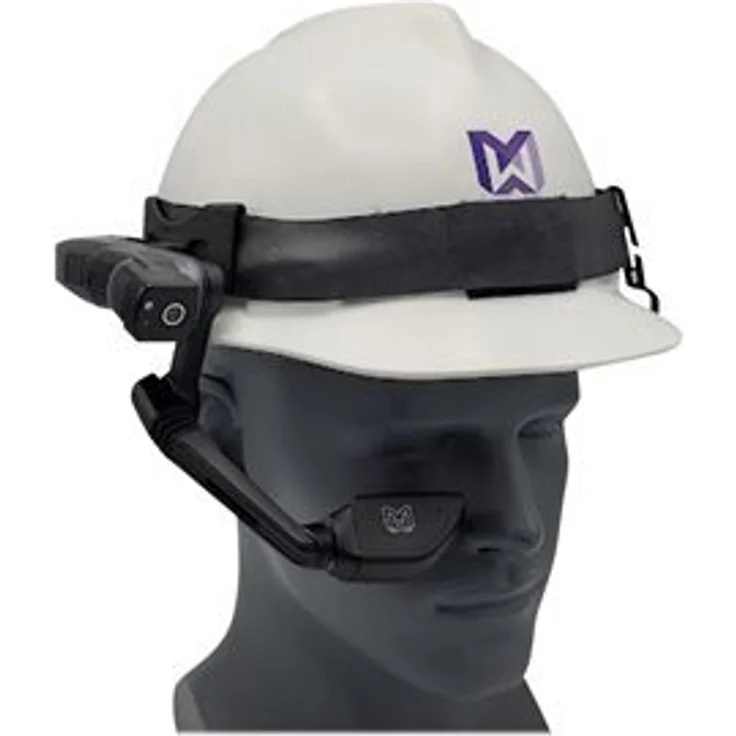 RealWear 127137, Head-Mounted Display für Schutzhelme, dediziertes obenmontiertes Display, schwarz