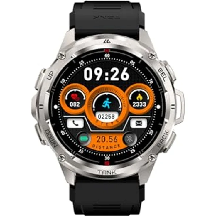 KOSPET 14000014000 Smartwatch T3 Ultra, 1,4 Zoll AMOLED, GPS, wasserdicht, Silber