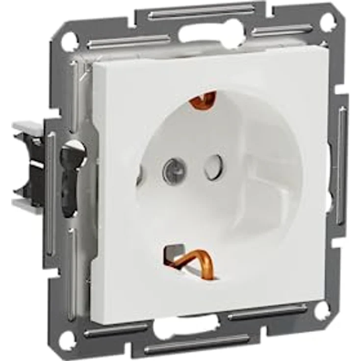 Schneider Electric Asfora EPH2970221D SCHUKO-Steckdose 16A, Berührungsschutz, Schutzkontaktsteckdose,Steckklemmen,Unterputzsteckdose Weiß – Bild 2