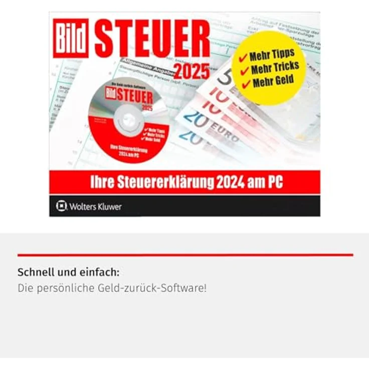Wolters Kluwer BILD-Steuer 2024, Steuersoftware zur einfachen Steuererklärung, 1 Nutzer, max. 3 Installationen – Bild 3