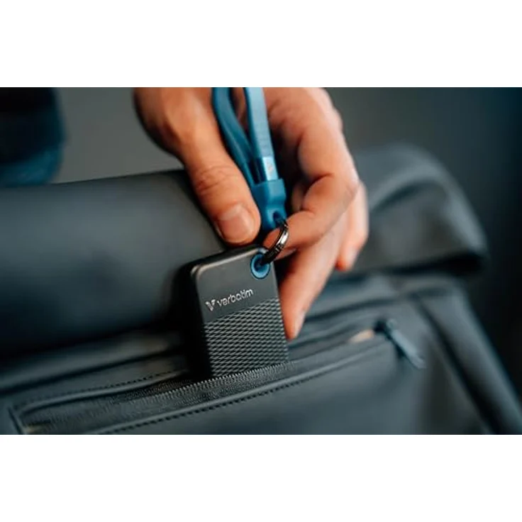 Verbatim Pocket SSD USB 3.2 Gen 2 1TB Black/Blue - Kompakte 1TB SSD mit ultraleichtem Design und 10 Gbps Übertragungsgeschwindigkeit – Bild 5