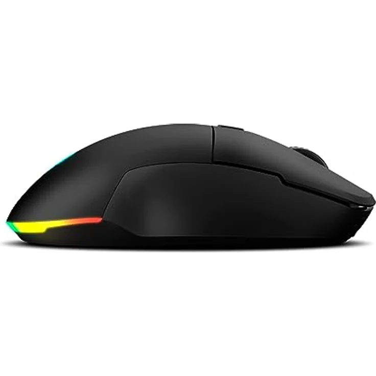 KROM KOMET Kabellose RGB-Gaming-Maus, optischer Präzisionssensor Pixart PMW 3212, 8 Tasten, 5 dpi-Stufen bis 2400, inkl. 2,4 GHz Funkempfänger, USB, Schwarz – Bild 3
