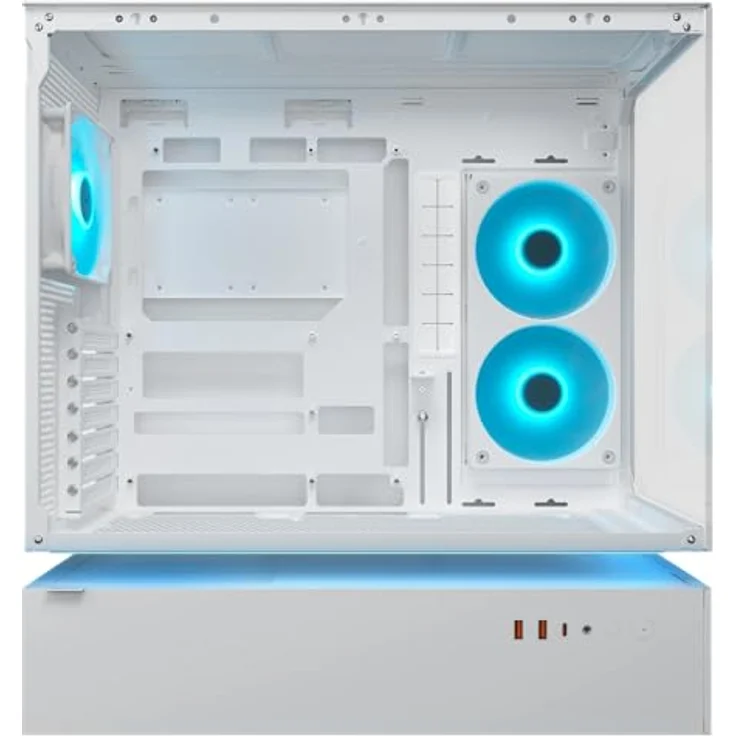 Cougar CFV235 Gehäuse Midi-Tower, ARGB, Glas, Weiss, für ATX/mATX/Mini-ITX, mit USB 3.2 und Platz für 4x 2.5"/2x 3.5" Laufwerke – Bild 5