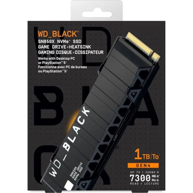 WD Black SN850X mit Heatsink (1000 GB, M.2 2280), SSD – Bild 4