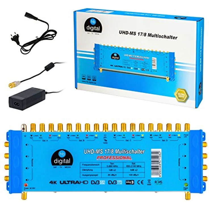 HB-DIGITAL Multischalter UHD-MS 17-8 – Bild 2