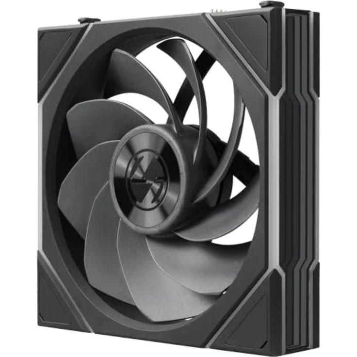 Lian Li UNI FAN TL FLEX Wireless Lüfter, 120mm PWM mit ARGB-Beleuchtung und Daisy-Chain-System, schwarz – Bild 4