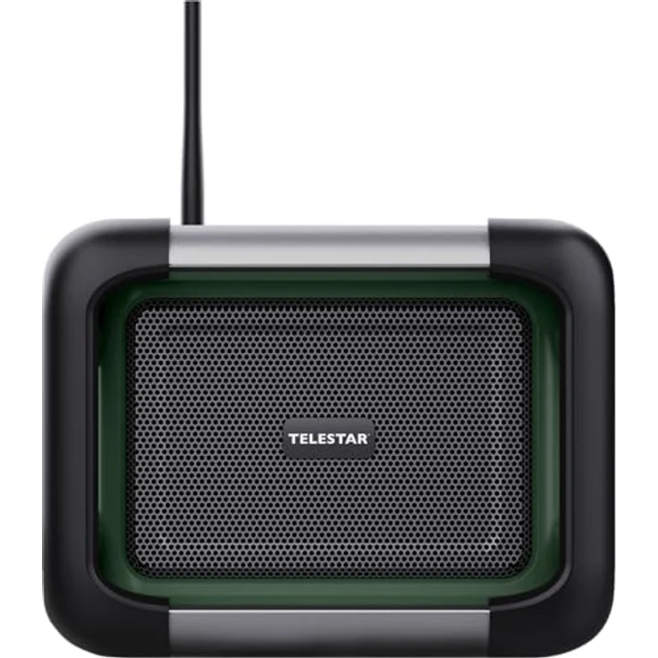 Telestar TELESTAR TOP OR 20 Baustellenradio, DAB+, Bluetooth, 80 W Stereo, Akku-/Netzbetrieb, grün/schwarz – Bild 2
