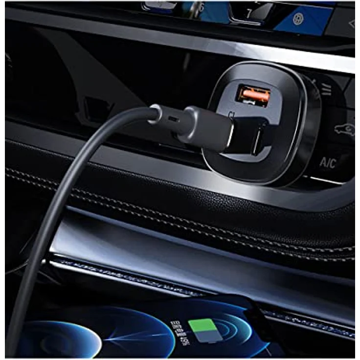 ACEFAST Kfz-Ladegerät B3, 66W, 2X USB-C + USB (schwarz) – Bild 3
