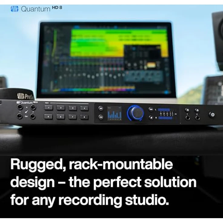 PreSonus Quantum HD 8 26 x 30, 32-Bit/192 kHz USB-C Audio-Interface in Schwarz mit Studio One Pro und 12-Monats-Studio One+ Hybrid-Mitgliedschaft – Bild 2