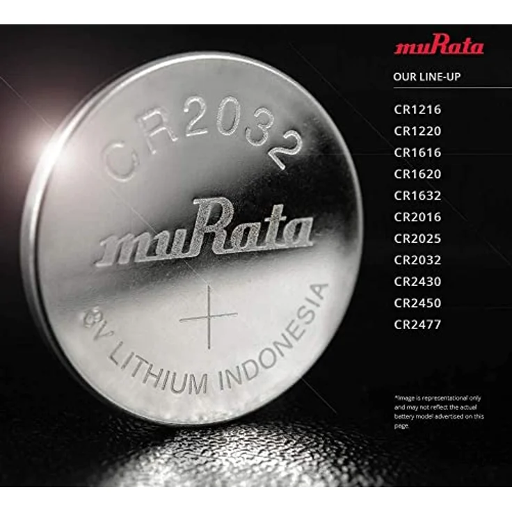 Murata CR2032-BEABAE Knopfzelle CR 2032 Lithium 3V 5St. – Bild 2