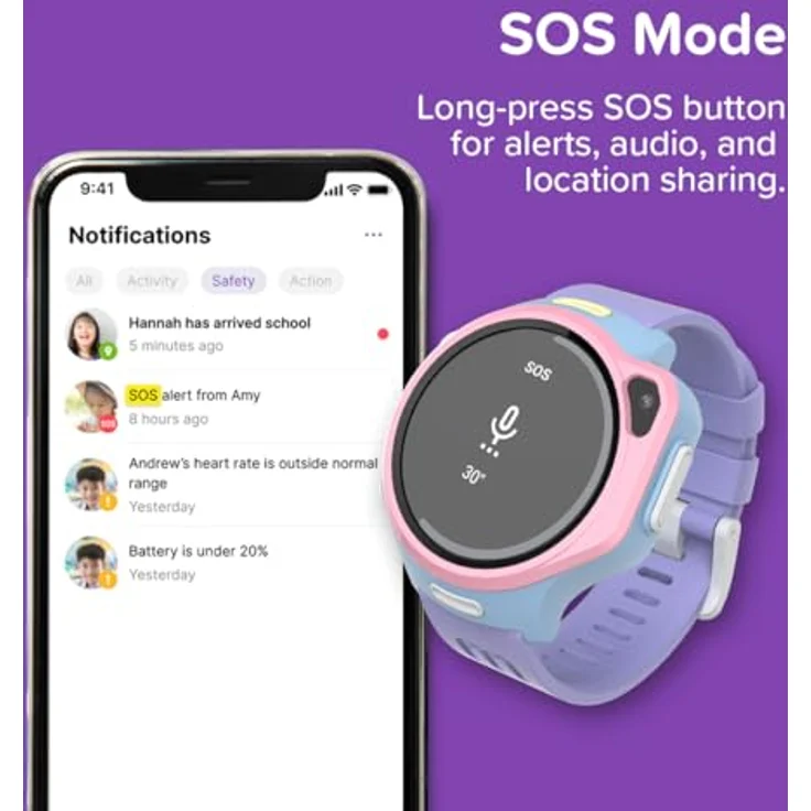 myFirst Fone R2, Smartwatch für Kinder mit GPS, 4G LTE und langlebigem Akku, blau – Bild 7