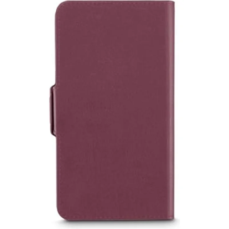 HAMA Handytasche Bookcover, Universal für Smartphones bis 7,5 x 15,3 cm, rot, mit drehbarer Halterung und Kartenfächern – Bild 2