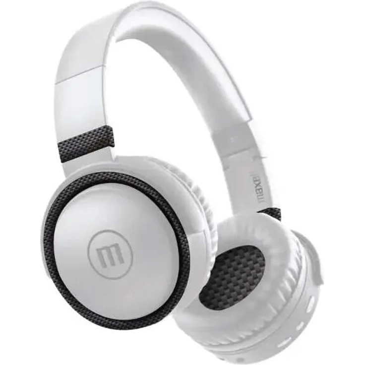 Maxell BTB52, Bluetooth Over-Ear Kopfhörer mit integriertem Mikrofon, weiß