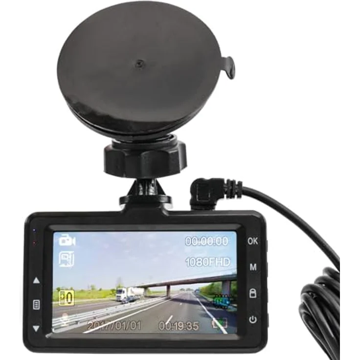 RIDEX 3 Dashcam, 170° 1080p Autokamera mit Nachtsicht, 36fps, Akku, schwarz – Bild 5