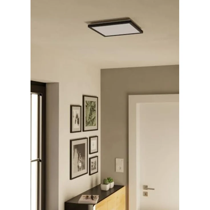 Eglo LED-Deckenleuchte Connect-Z Rovito-Z, smarte quadratische Deckenlampe in Schwarz, 29 cm, RGB, dimmbar, App-Steuerung via Bluetooth und ZigBee 3.0 – Bild 4
